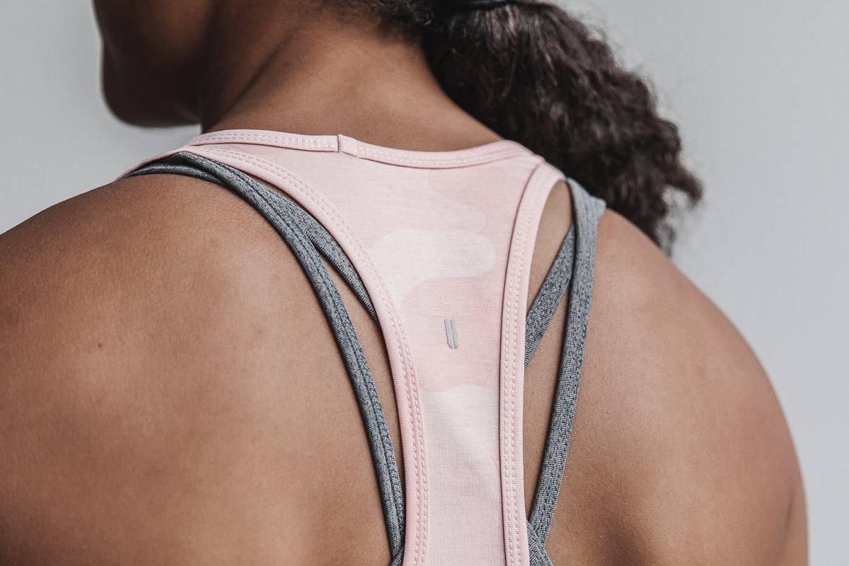 Nobull Racerback Women's Tank Tops Rose Camo | Australia (CB4032)